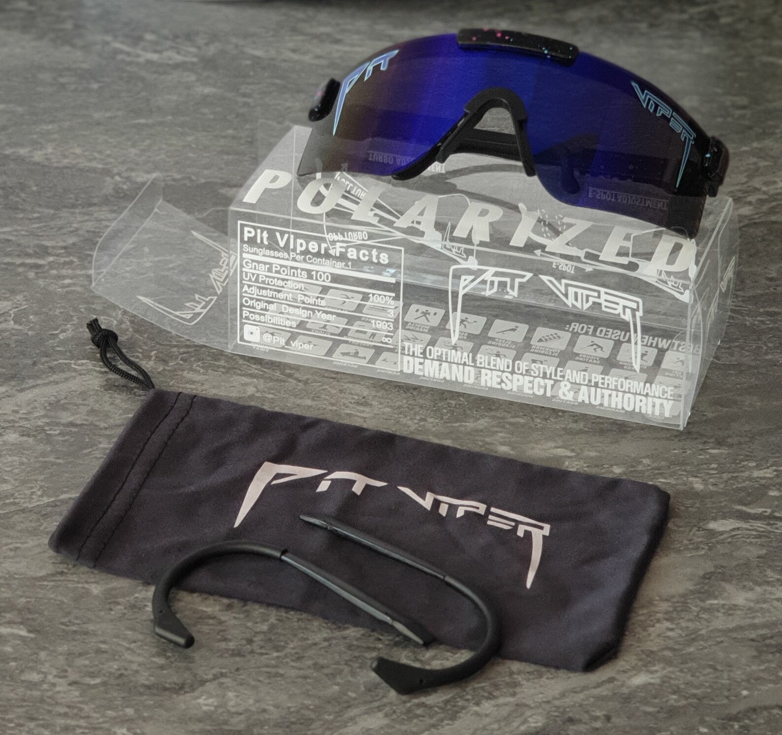 Pit Viper sport polarized sunglasses BLUE DARKNESS Etsy