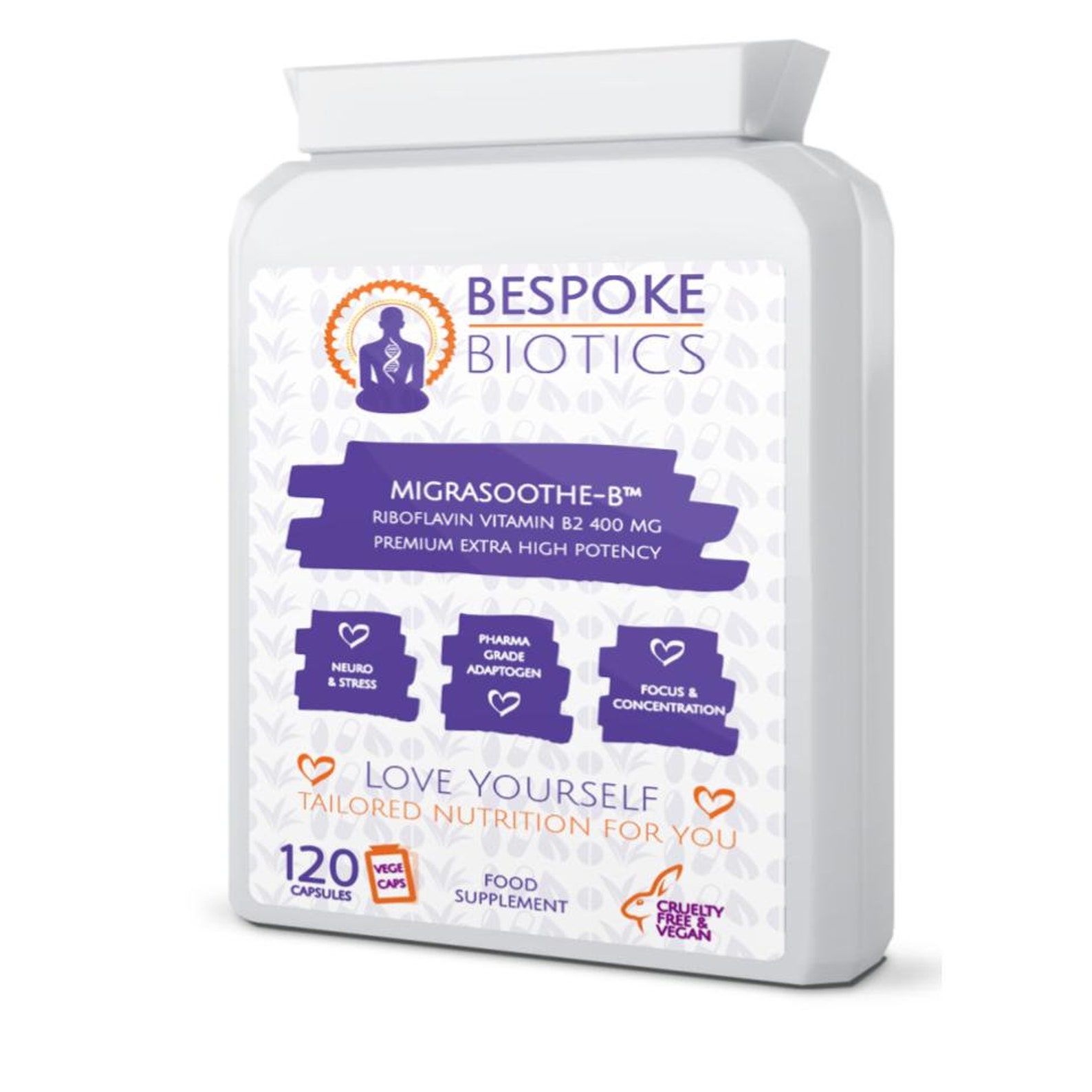 Vitamin B2 Riboflavin 400mg Tablets Migraine Attacks Etsy