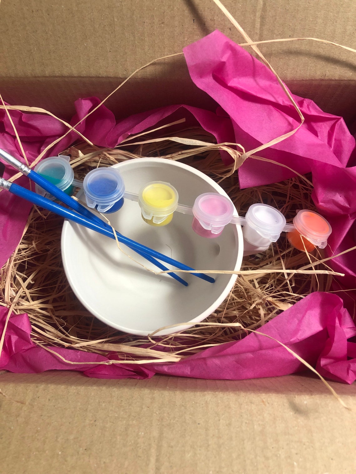 Paint your own teacup craft kit.diy kit. For adults/ children Etsy