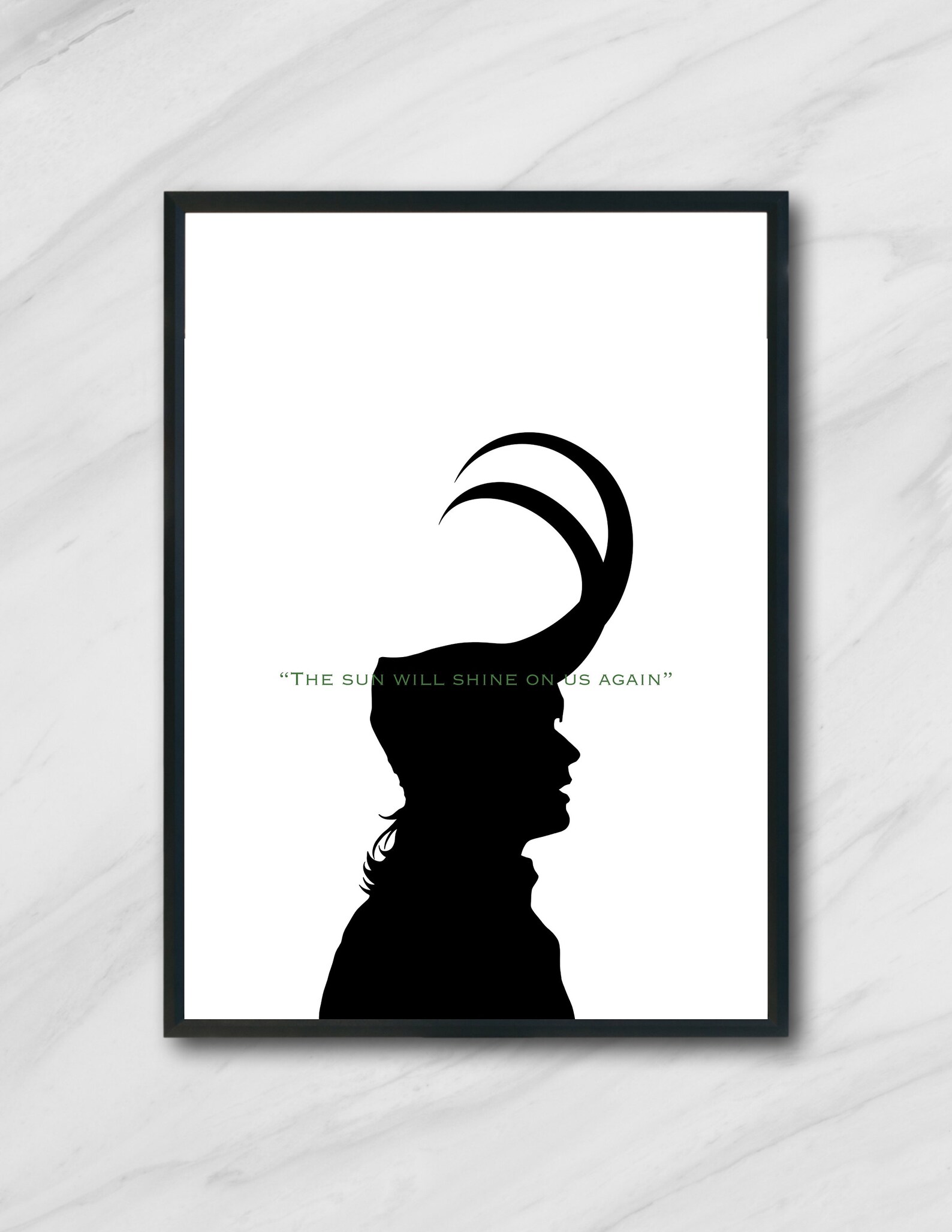 Loki Wall Art PrintThe Avengers Endgame Marvel Universe Etsy