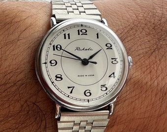Unisex USSR watch "Raketa","Ракета", original vintage mechanical watch from the 1970s