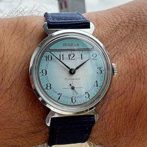 Vintage unisex USSR watch &quot;Pobeda&quot; &quot;Victory&quot; made in the 1980s
