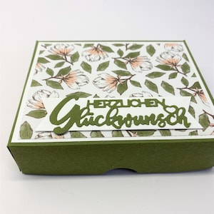 Geburtstagskuchenbausatz (12x10x3 cm), Bausatz für ein kleines Geburtstagsgeschenk aus Tonkarton, handgemacht aus hochwertigen Materialien