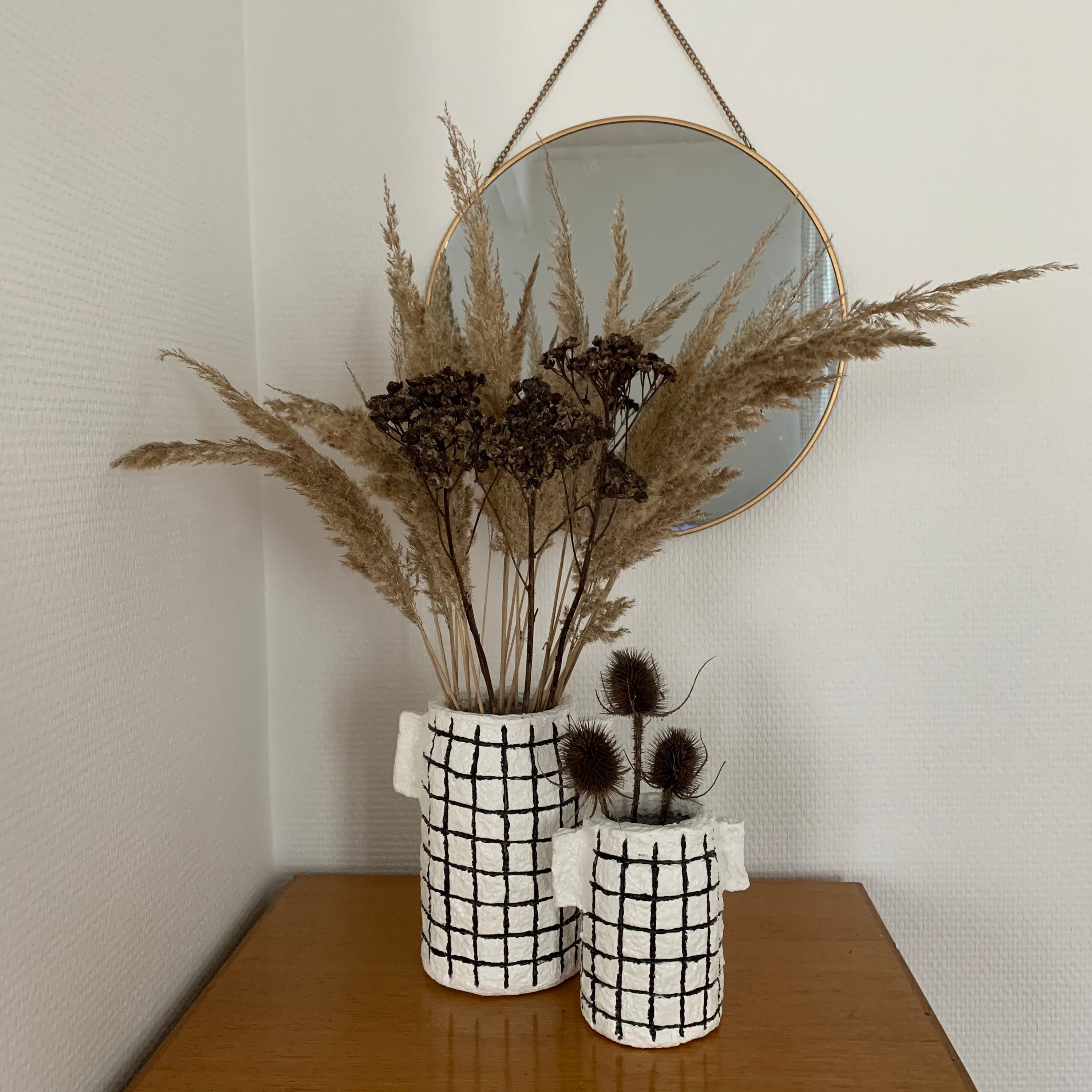 Papiermâché vase Small Etsy