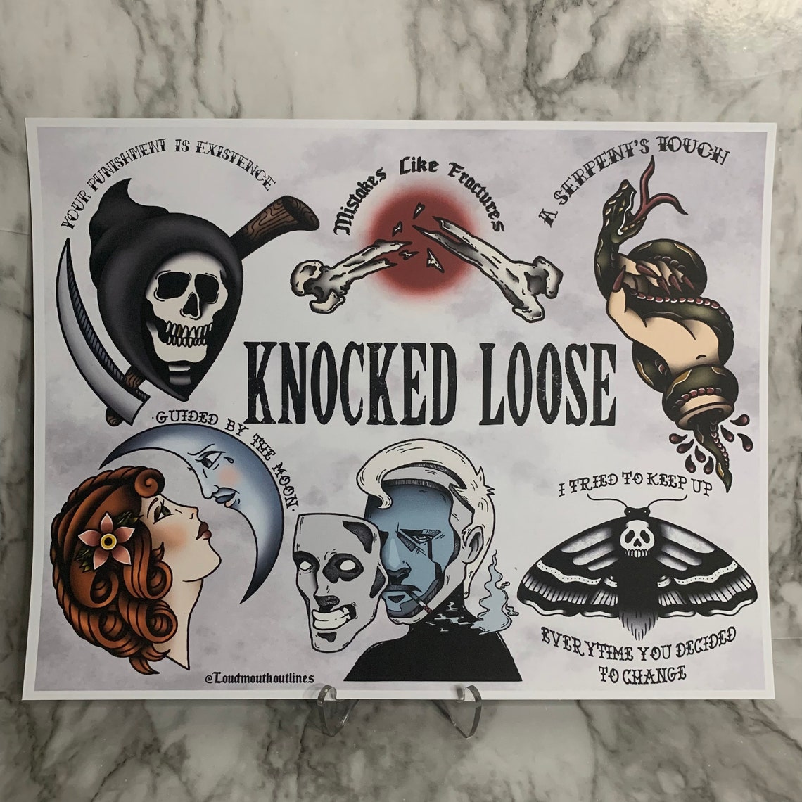 Knocked Loose Flash Sheet Etsy
