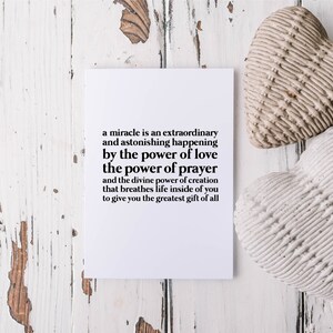 Carte de fête de naissance | Carte de FIV | Carte bébé miracle
