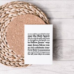 Confirmation & First Holy Communion Card