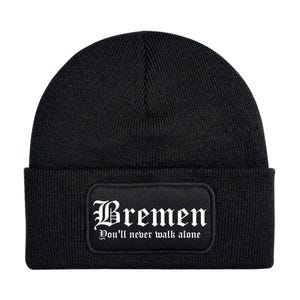 Bremen Never Walk Alone Mütze | Wintermütze | Patch Beanie