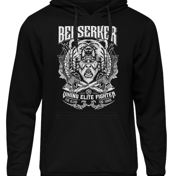 Sons of Ragnar Berserker Kapuzenpullover M1 | Wikinger Nordische Mythologie Odin Thor Viking Geschenk