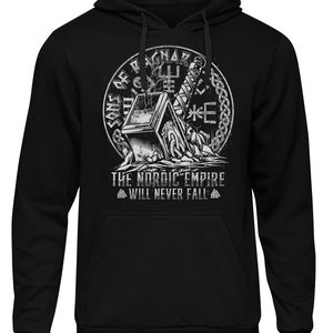 Sons of Ragnar Nordic Empire Hoodie M1 | Viking Norse Mythology Odin Thor Viking Gift