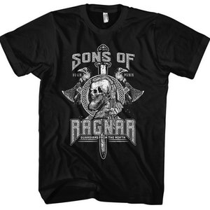Sons of Ragnar Guardians T-Shirt M1 | Viking Norse Mythology Odin Thor Viking Gift