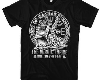 Sons of Ragnar Nordic Empire T-Shirt M1 | Viking Valhalla Norse Mythology Odin Thor Viking Gift