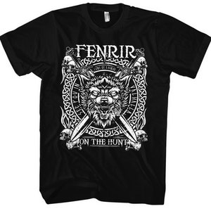 Sons of Ragnar Fenrir T-Shirt | Viking Valhalla Norse Mythology Odin Thor Viking Gift