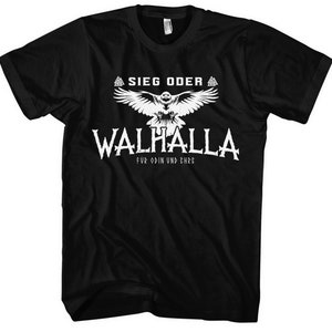 Victory or Walhalla Eye for Eye T-Shirt M2 | Viking Norse Mythology Odin Thor Ragnar Viking Gift