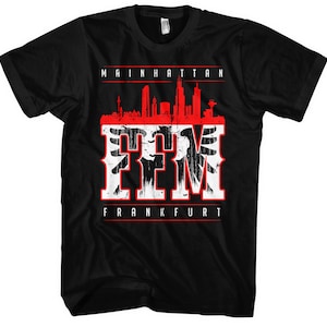 Mainhatten Men's T-Shirt M1 | Frankfurt Fan Articles FFM Hoodie Ultras Football Skyline