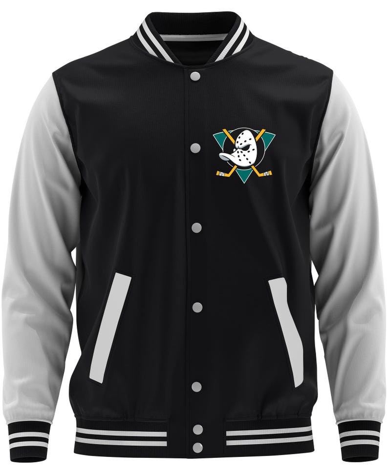 Mighty Ducks College Jacket | Retro Ice Hockey 90s image 1
