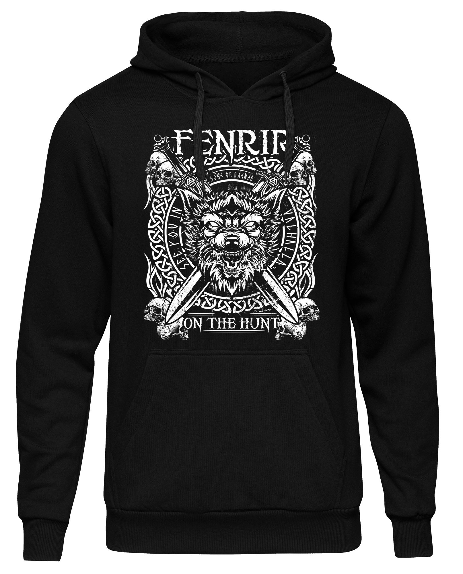 Sons of Ragnar Fenrir Hoodie | Viking Norse Mythology Odin Thor Viking Gift