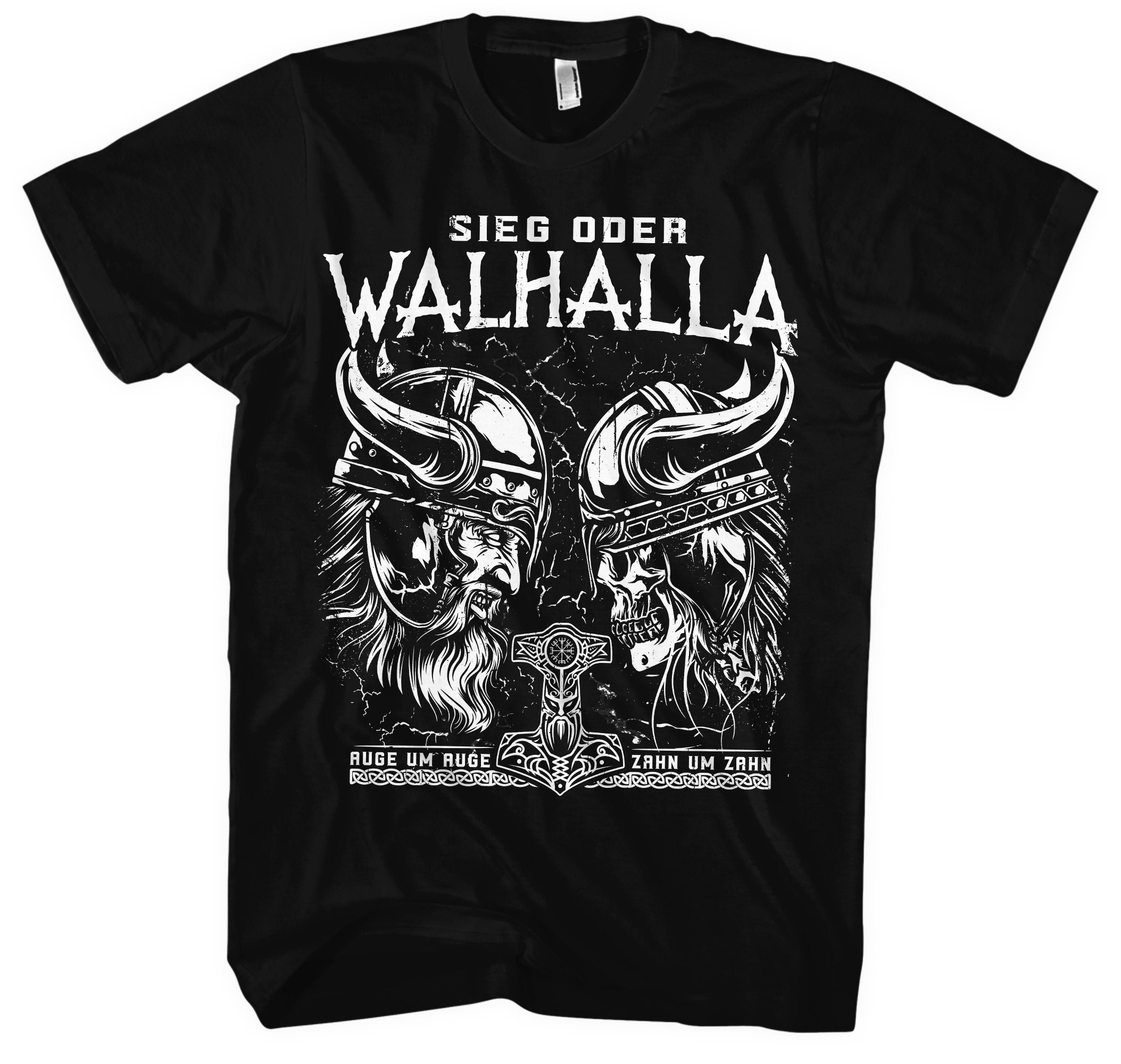 Sieg oder Walhalla Auge um Auge TShirt M1 Wikinger Nordische
