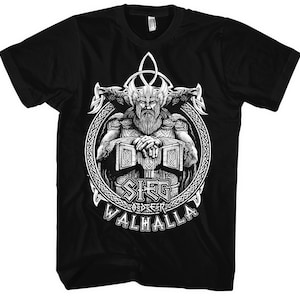 Sieg oder Walhalla Odin T-Shirt M1 | Wikinger Nordische Mythologie Odin Thor Ragnar Viking Geschenk