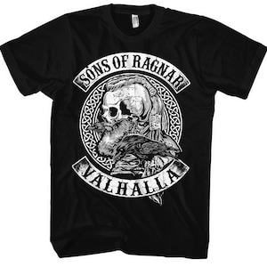 Sons of Ragnar Valhalla T-Shirt M1 | Viking Valhalla Norse Mythology Odin Thor Viking Gift