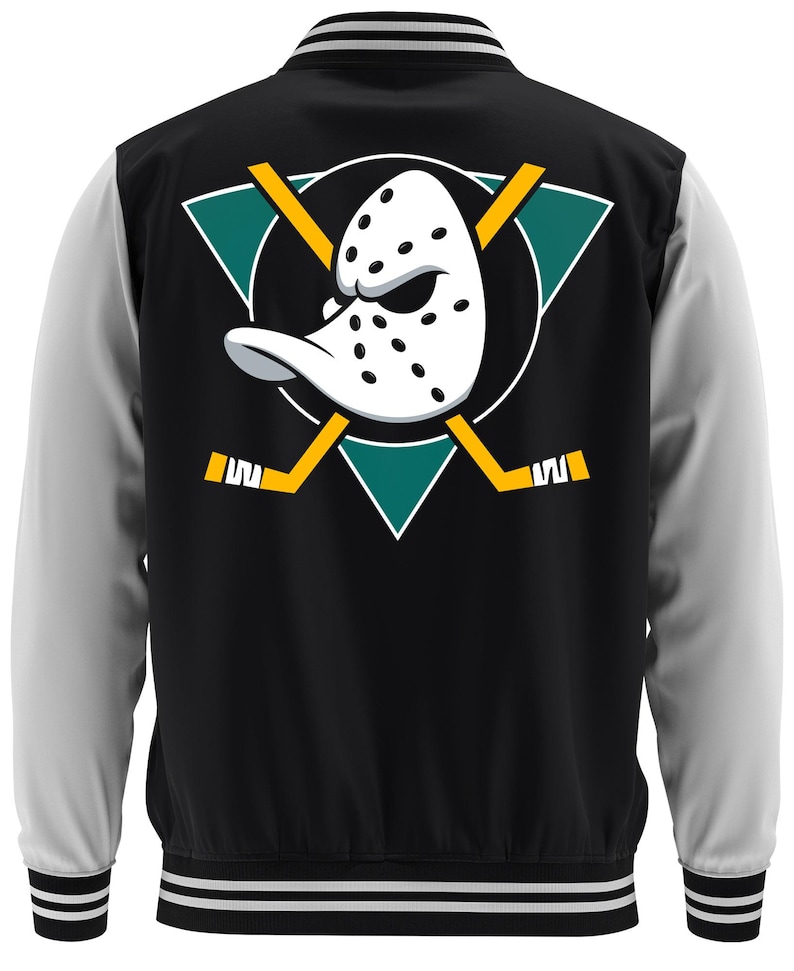 Mighty Ducks College Jacket | Retro Ice Hockey 90s image 2