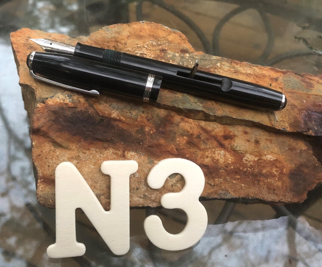 RARE Vintage Esterbrook Fountain Pen Black and Stainless Etsy