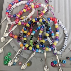 SINGLE Kandi Bracelet Colorful Beaded Rave Bracelets for Music