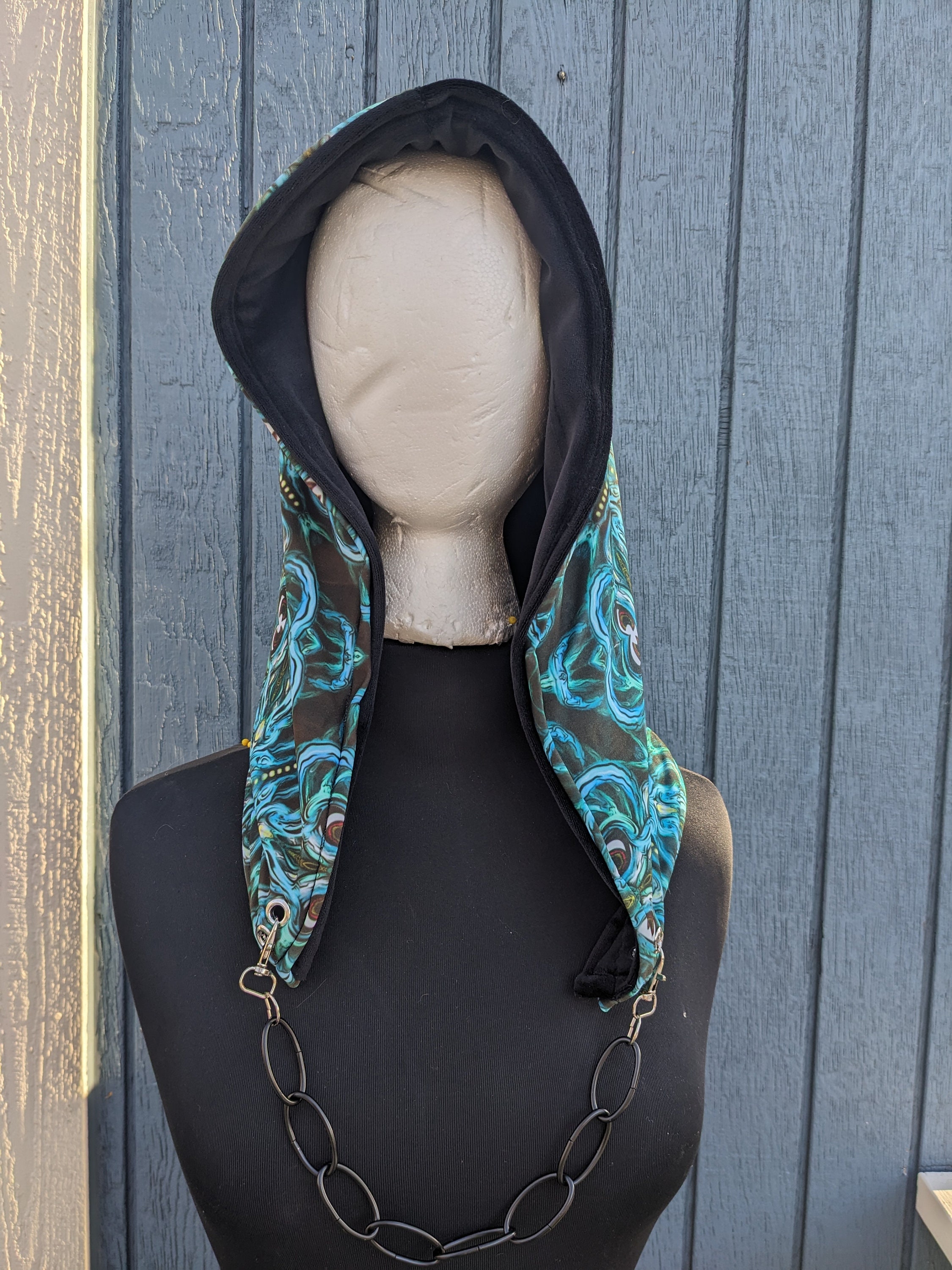 Rave Hood With Chain - Etsy display picture 1