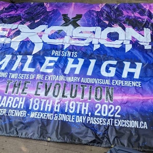 HUGE Excision the Evolution Tour Vinyl Banner - Etsy
