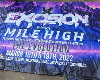 HUGE Excision The Evolution tour vinyl banner