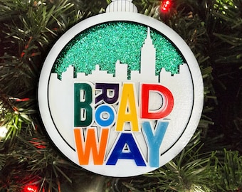 NYC Broadway Skyline Ornament
