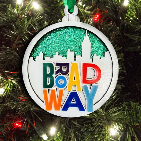 NYC Broadway Skyline Ornament