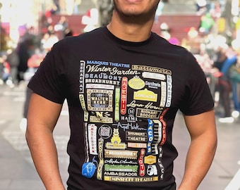 Colorful Broadway Marquees T-Shirt