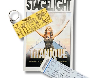 Custom Broadway Stub Keychain