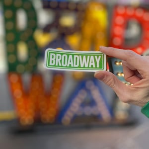 Broadway Street Sign Sticker