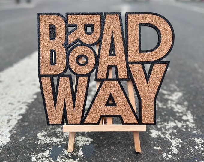 Broadway Cork Enamel Pin Display
