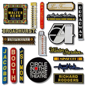 Broadway Theater Marquee Magnets