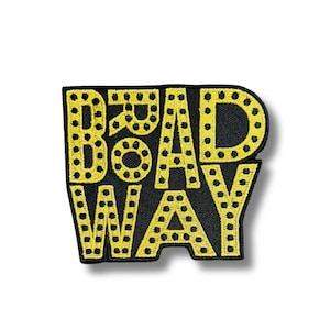Golden Broadway Embroidered Patch