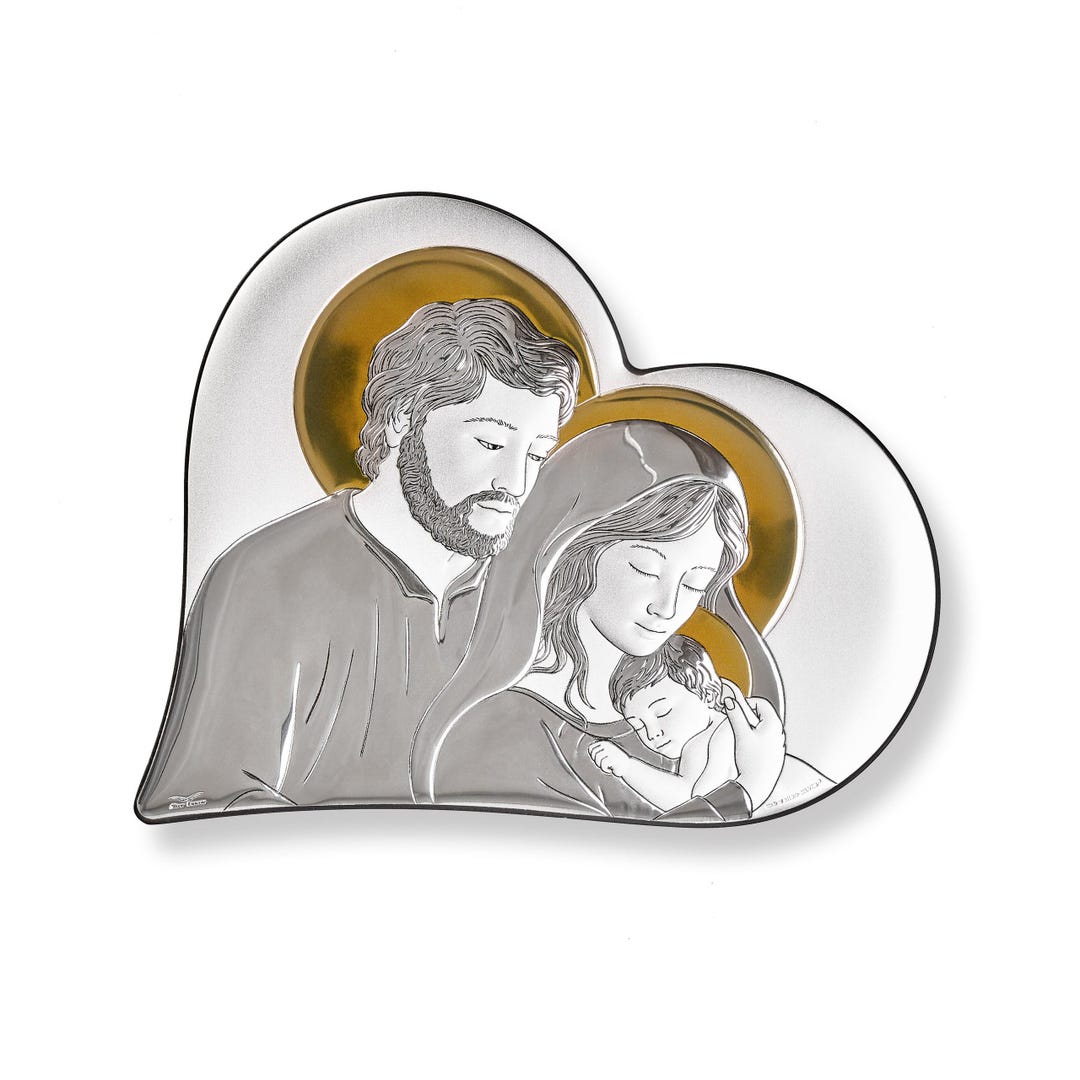 Catholic Icon of the Holy Family Handmade Silver Religious Gift for ...