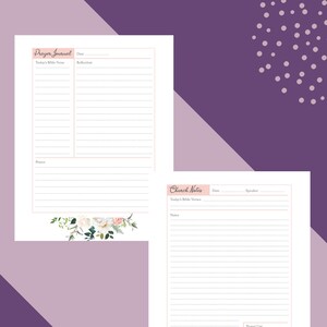 Big- Happy Planner- Faith- Prayer Journal & Church Notes