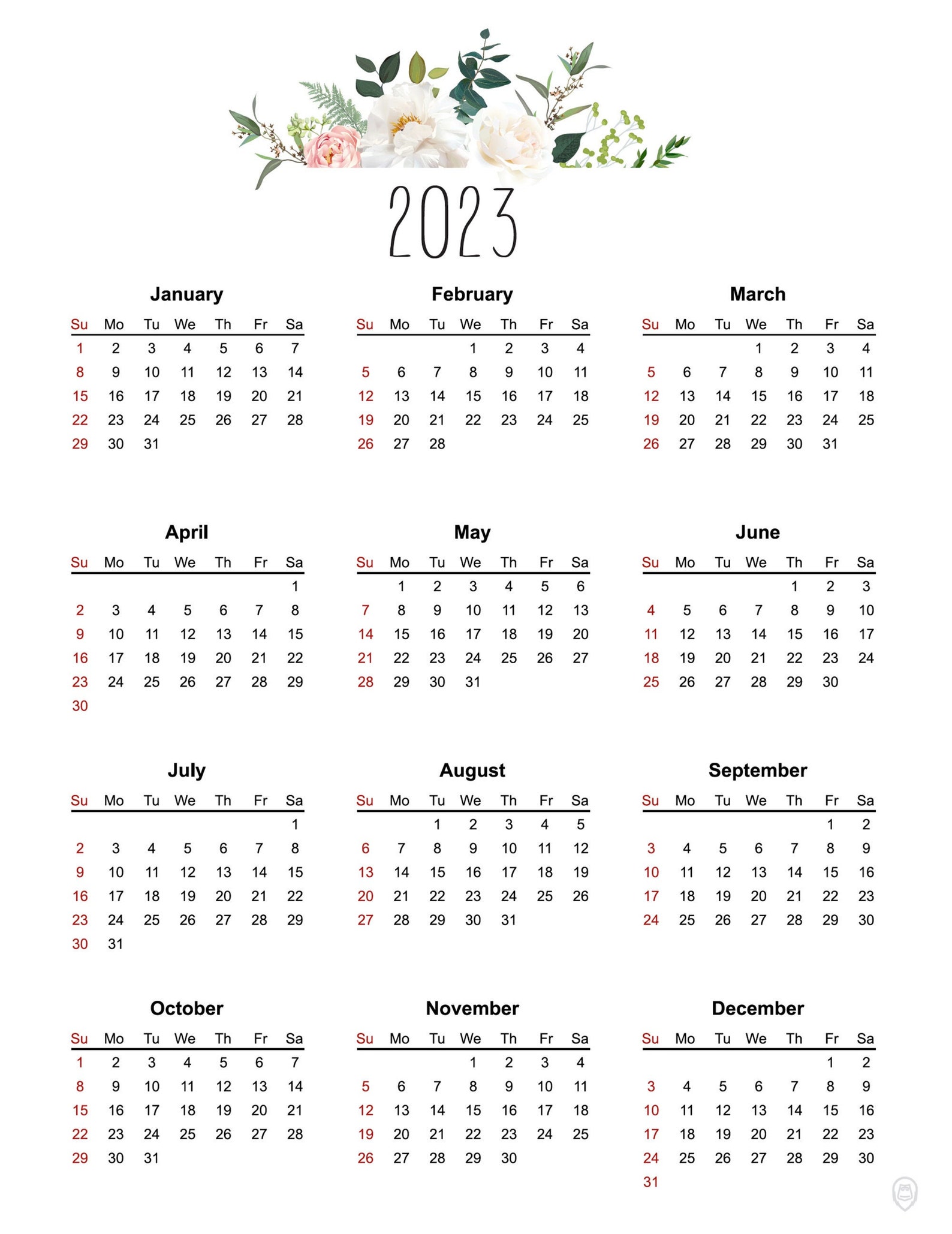 Printable Planners 2023 Printable World Holiday