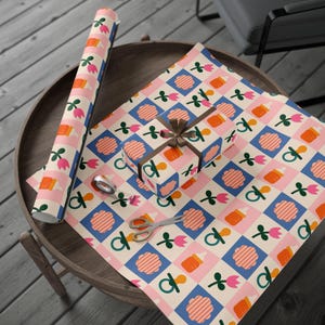 Colorful Patterned Gift Wrapping Paper: Birthday, Holiday, Celebration