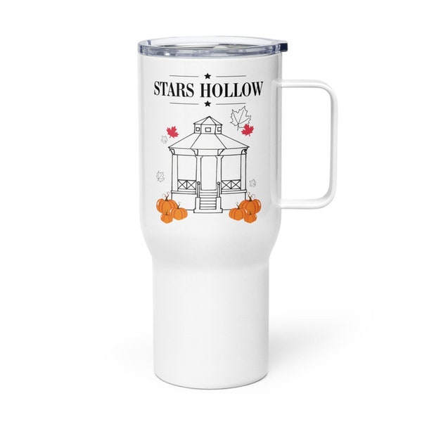 Stars Hollow Travel Mug With a Handle