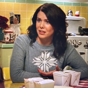 Snowflake Knitted Sweater Lorelai Gilmore