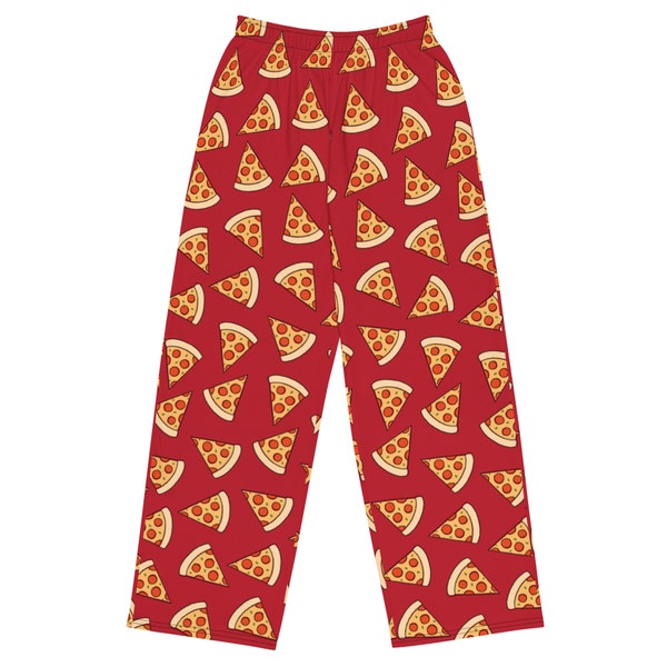 Pizza Unisex Wide-leg Pyjama Pants