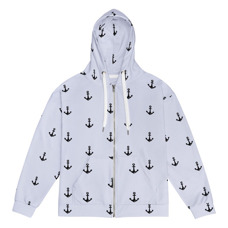 Lorelai Anchor Unisex Zip Hoodie