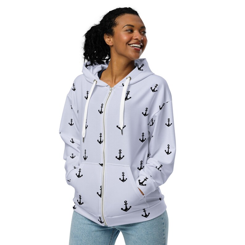 Anchor Unisex Zip Hoodie