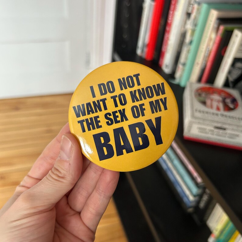S*x of my baby Metal Pin Button 3" image 2