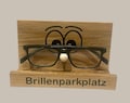 Oak wood glasses stand, fun glasses rack, glasses organizer, glasses parking space