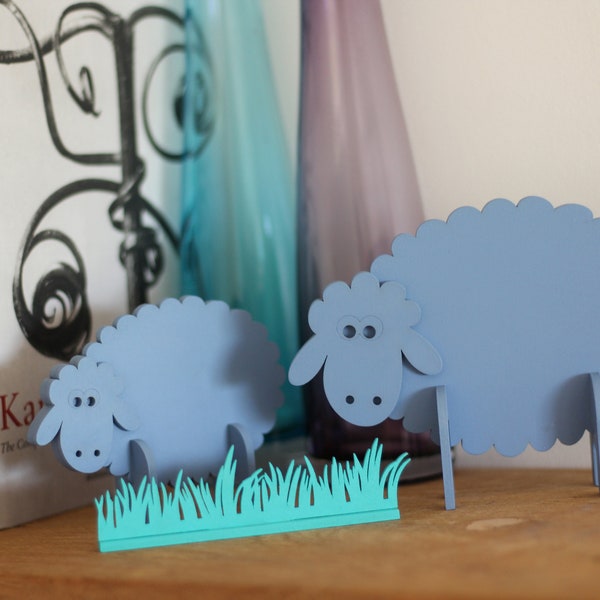 Silhouettes de moutons décoratives en bois "Saute moutons"